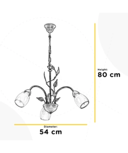 LAMPADARIO 3 LUCI ONLI "LILIANA" E14